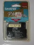 2 Brother M Series Tape Cartridge for P-Touch Labeler 3/8w Gold Blue M821 PT-100