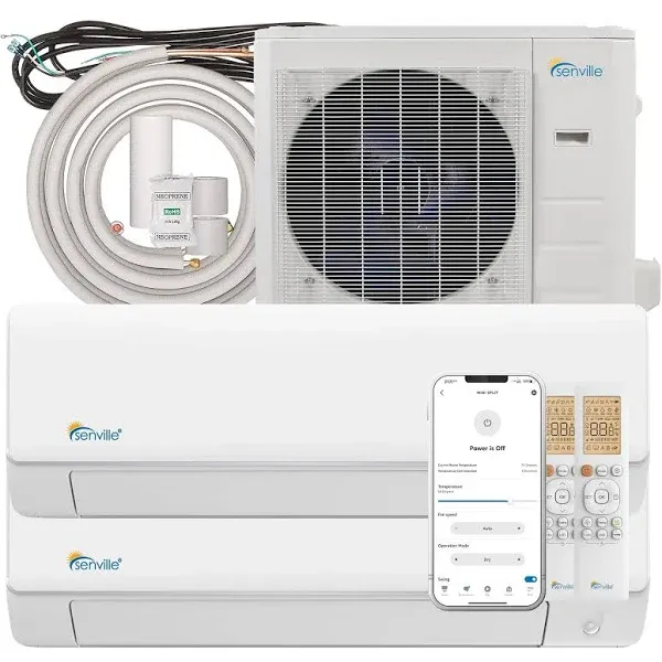 Senville 28000 BTU Tri Zone Mini Split Air Conditioner Heat Pump