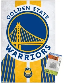 Nba Golden State Warriors Logo 19 19 Wall Poster