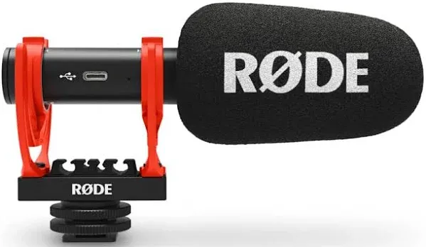 Rode VideoMic GO II-H Ultra-Compact On-Camera Shotgun Microphone, Helix Mount