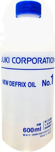 Juki Genuine Defrix Sewing Machine Oil No.1 600ml