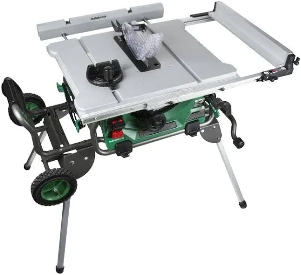 Metabo HPT C10RJSM 15-Amp 10-in. Table Saw with Fold and Roll Stand