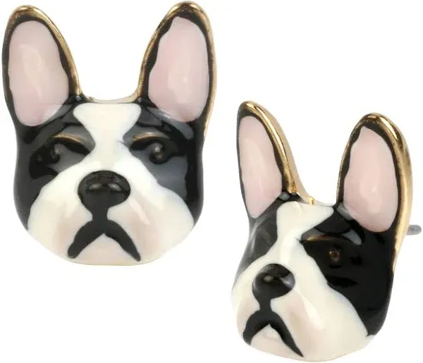 Betsey Johnson Bulldog Stud Earrings