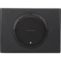 Rockford Fosgate Punch P300-10 Single 10" 300-Watt Amplified Subwoofer & Enclosure - Black