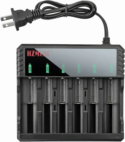 Tokeyla 6 Bay Battery Charger