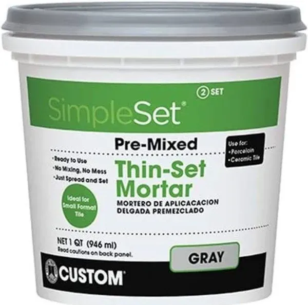 Simpleset Premixed Thinset Mortar 1 Qt