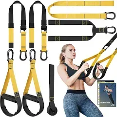 Aimery Home Resistance Training Kit, Extension Strap Door Anchors,Powerlifting Strength Workout Straps Full Body Complete Home Gym Body Core Exercise