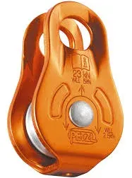 Petzl FIXE Pulley - Versatile Compact Pulley With Fixed Side Plates for Hauling and Rigging