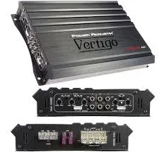 Power Acoustik Vertigo Series VA4-1800D 1800-Watt Max 4-Channel Class D Amp