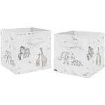 Sweet Jojo Designs Serengeti Animals Fabric Storage Bins