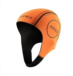 ZONE3 Neoprene Swimming Cap, Swim Cap, Adult Unisex Orange, XS