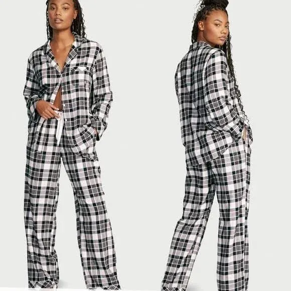 🆕 VICTORIA'S SECRET Flannel Long Pajama Set