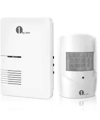 Driveway Alarm Wireless Outside, 1By One Motion Sensor Alarm 1000 FT Range Extra