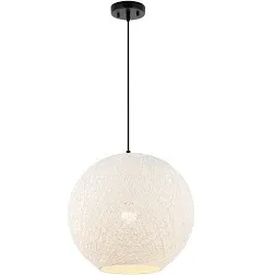 JONATHAN Y Lacey 1-Light Bohemian Minimalist Globe LED Pendant