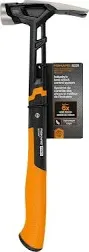 Fiskars Pro IsoCore 17oz 16in Lightweight Framing Hammer with Magnet Smooth Face