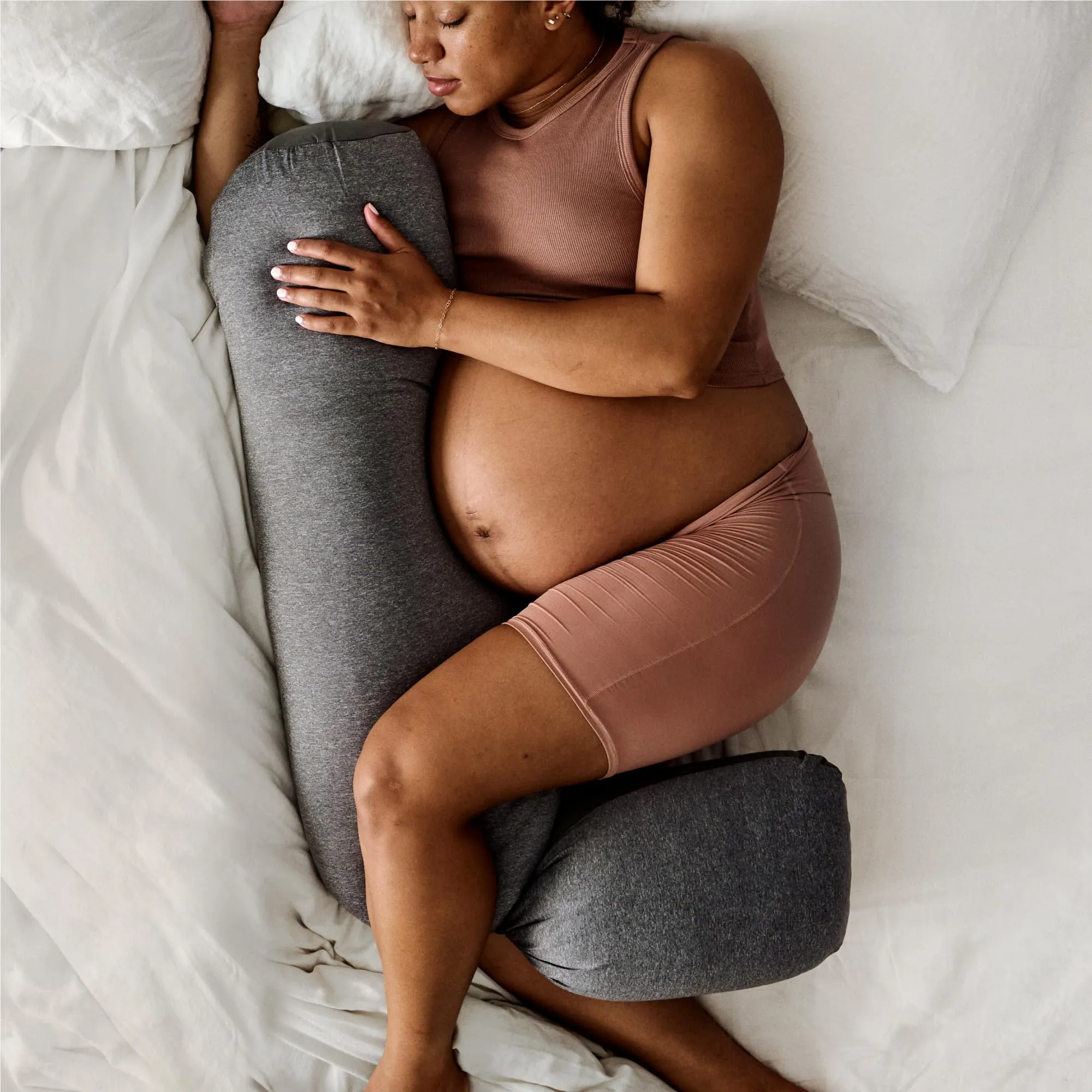 Frida Mom Adjustable Keep-Cool Pregnancy Pillow