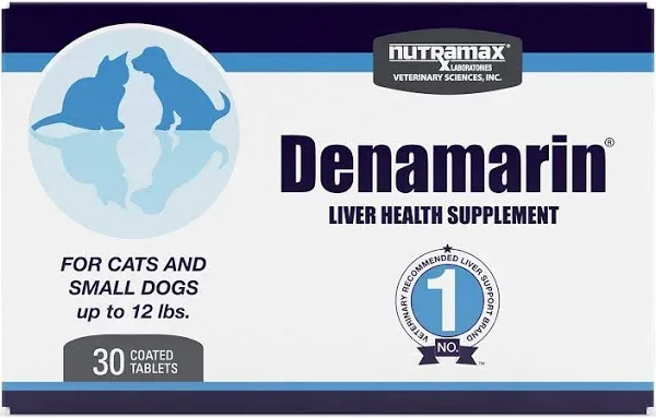 Nutramax Denamarin for Liver Health Tablets for Medium Dogs, 30 Count