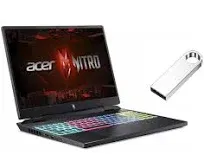 Acer Nitro 16 WUXGA 165Hz Gaming Laptop | Intel Core  i7-13620H Processor | GeForce RTX 4050 | Backlit keyboard  |  16GB RAM DDR5 | 1024GB SSD  | Windows 11 Home | Bundle with 64GB USB Flash Drive