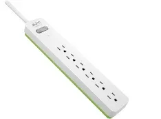 APC PE66W SurgeArrest 6-Outlet Surge Protector 6ft Cord White