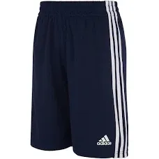 NEW Adidas Little Boys, Size 4, Athletic Shorts Navy Blue White 3 Stripe Shorts