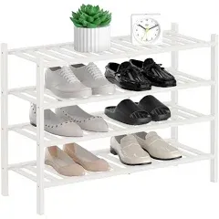 RONGJIA 5-Tier Natural Bamboo Shoe Rack