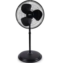 Oscillating Pedestal Fan,16",3-Speed,Blk