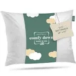 ComfyDown 95% Feather 5% Down, 16 x 22 Rectangle Decorative Pillow Insert, Sham Stuffer - Made in USA