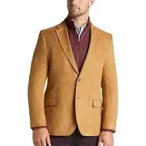 Nautica Men's Modern-Fit Faux-Suede Sport Coat (46L, Camel)