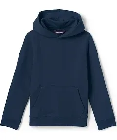 Lands' End Women Hooded Pullover Sweatshirt, Black,  NWT