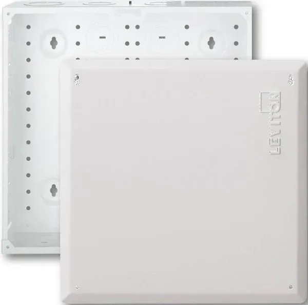 NEW Leviton Structured Media Center Enclosure with Cover, 14 In. 47605-140 White