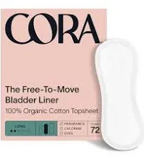 Cora The Free to Move Bladder Liner 100% Organic Cotton Topsheet Regular Qty 78