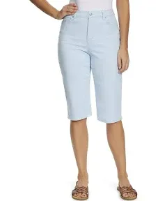 NWT Gloria Vanderbilt Amanda Skimmer Capris, High Rise, Mendocino Size 8