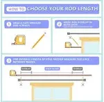 Byondeth Adjustable Length Window Curtain Rod