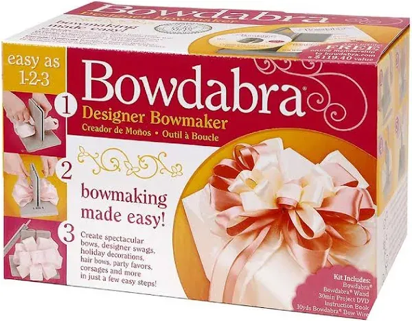 Darice Bow1003 Bowdabra Bow Maker and Craft Tool, Gray