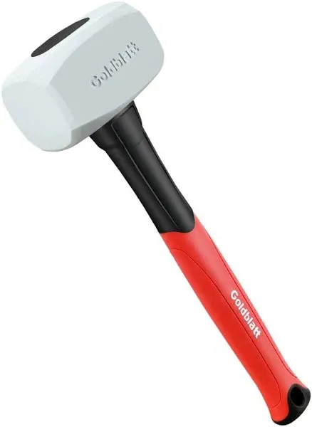 Goldblatt Rubber Mallet 16 oz with Solid Head &amp; Soft-grip Handle Metal