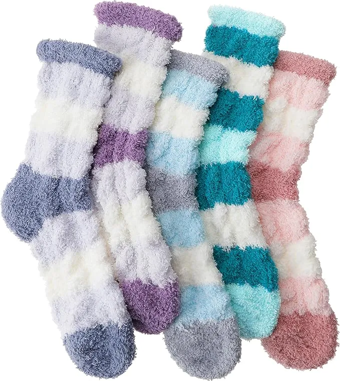 EBMORE Womens Fuzzy Socks Slipper Fluffy Cozy Comfy Cabin Plush Warm Winter Sleep Home Soft Socks