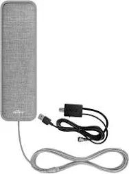 Mohu Vibe Amplified Indoor HDTV Antenna (Grey Tweed) with 12 ft. Coaxial Cable