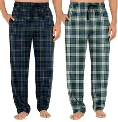 Fruit of the Loom Men's Yarn-dye Woven Flannel Pajama Pant