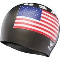 Tyr Swim Caps USA Flag | Adult Youth | Swim2000.com