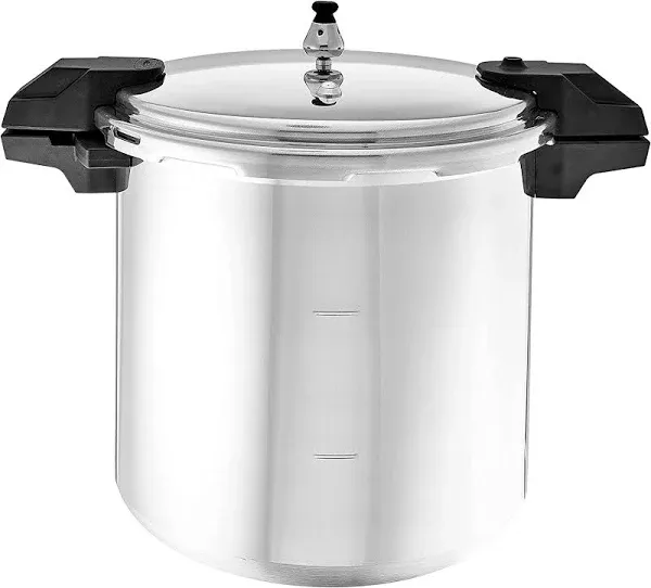 Mirro 92122A Polished Aluminum 5 / 10 / 15-PSI Pressure Cooker / Canner cookware