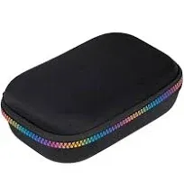 ZIPIT Black & Rainbow Pencil Box Pencil Case for Girls