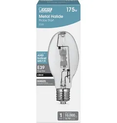 Feit Electric 175-Watt ED28 Shape Clear Metal Halide High Intensity Discharge E39 Mogul Base