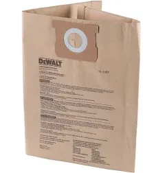 DEWALT DXV09P Wet/Dry Vac Vacuum DISPOSABLE FILTER BAG Genuine OEM DXVA19-4101