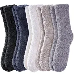 MQELONG Womens Super Soft Fuzzy Cozy Home Sleeping Socks Microfiber Winter Warm Slipper Socks