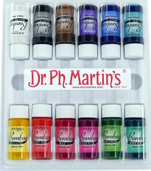 Dr. Ph. Martin's Bombay India Ink Bottles