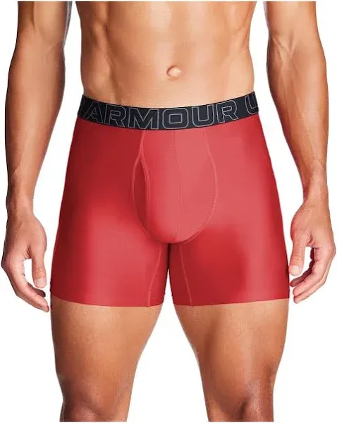 Men's Under Armour Performance Tech 6" Boxer Briefs Underwear 3 Pack