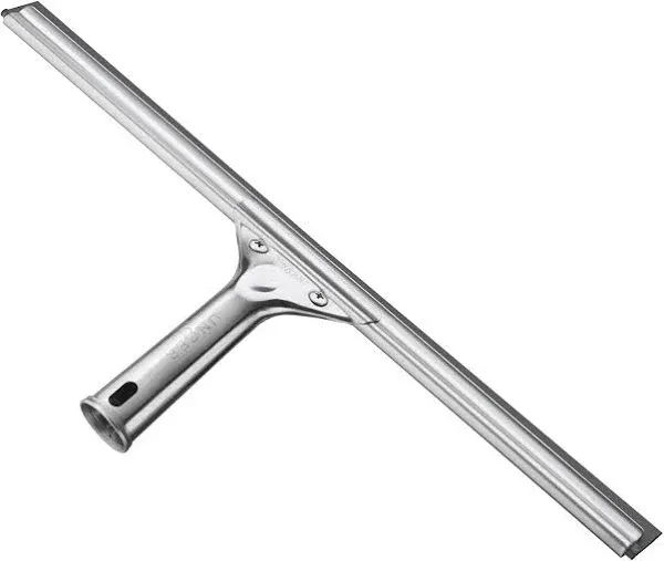 Unger Professional Stainless Steel Heavy-Duty Squeegee, 8''