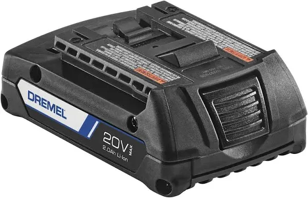 Dremel B20V20 - 20 Volt Max Rechargeable Lithium-Ion 2.0 Amp Hour Battery for Dremel 20V Tools