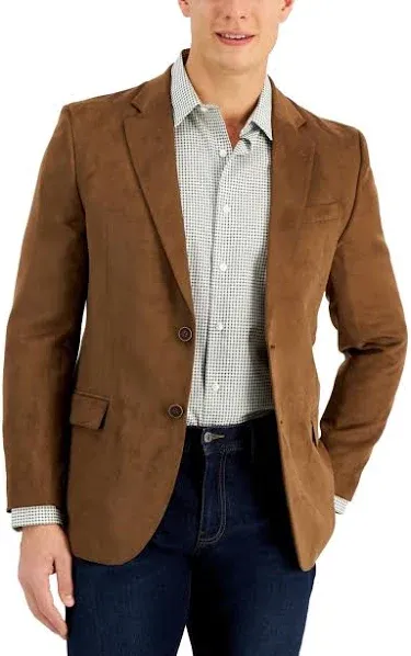 Nautica Men's Modern-Fit Faux-Suede Sport Coat