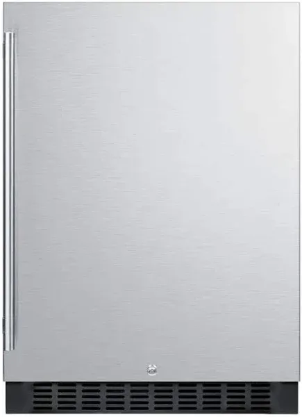 Summit SPR627OS Freestanding/Built-in Refrigerator - 24" - 4.6 cu ft - Stainless Steel